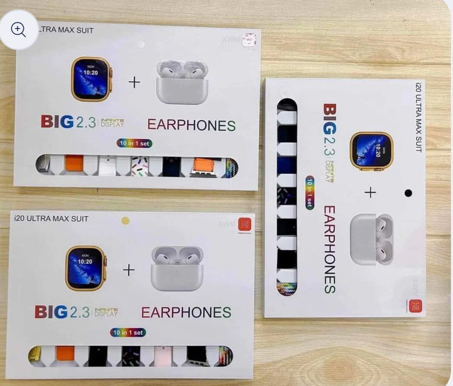 I20 Ultra Max Smart Watch With Airpords - Precious Mart